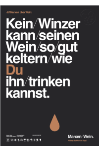 Kein Winzer kann seinen Wein so gut Keltern, wie du ihn...