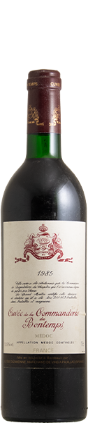 Médoc Cuvée de la Commanderie du Bontemps 1985 